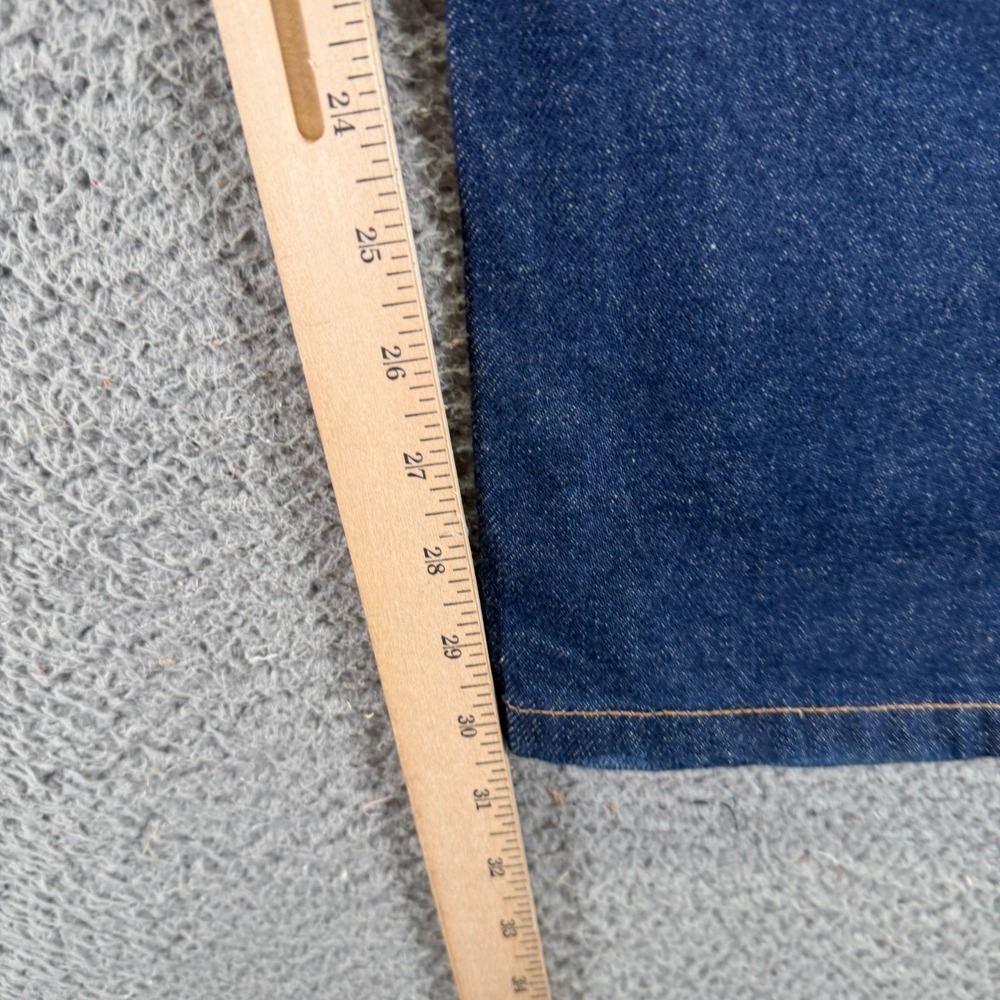 Vintage Perry Ellis Jeans Men's 38x30 Blue Cotton Denim Straight Baggy Workwear - Picture 8 of 10